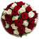 букет из красных и белых роз. Прага